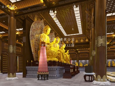 北京寺庙大雄宝殿装修设计施工