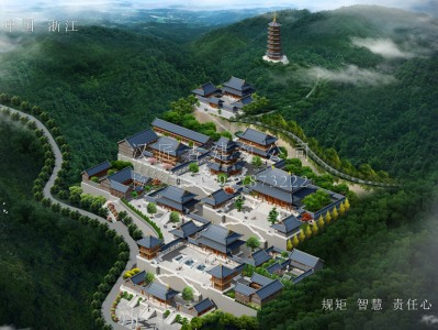 北京龙王寺古建规划设计布局图
